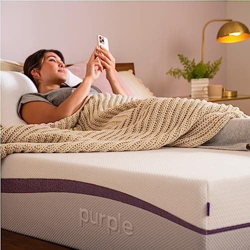 Purple Plus King Mattress - 11" GelFlex Grid, Premium Comfort Foam, Better Than Memory Foam, Temperature Neutral, Responsive, Breathable, Pressure Relief, Made in USA