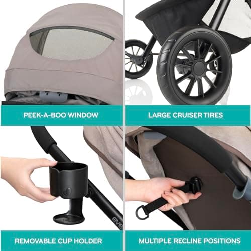 Pivot Modular Travel System with LiteMax Infant Car Seat (Casual Gray)