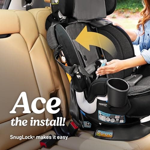 Graco Turn2Me 3-in-1 Convertible Car Seat, Rotating Seat feature, with Rear-Facing, Forward-Facing and Highback Booster options in Cambridge