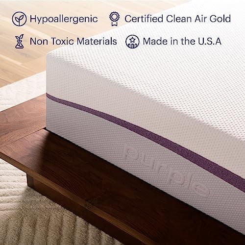 Purple Plus King Mattress - 11" GelFlex Grid, Premium Comfort Foam, Better Than Memory Foam, Temperature Neutral, Responsive, Breathable, Pressure Relief, Made in USA