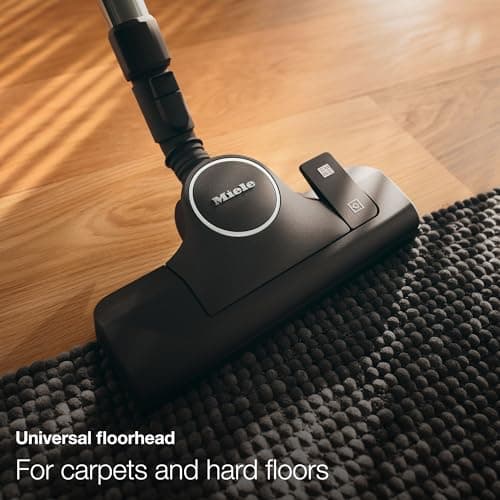 Miele Boost CX1 Cat & Dog - Bagless canister vacuum cleaner, lightweight, compact and corded with vortex technology, TurboBrush and HEPA AirClean filter, in Black/Rose