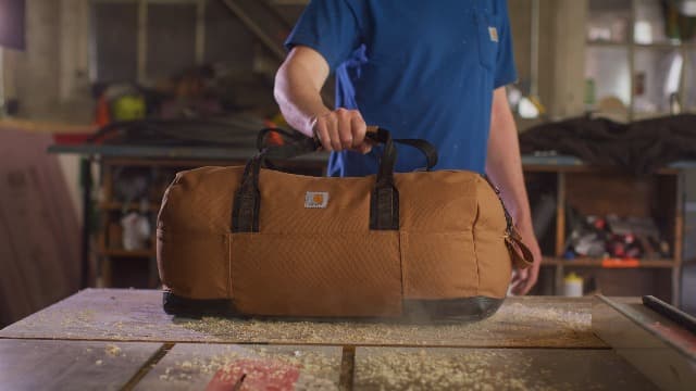 Carhartt Insulated 12 Can Two Compartment Lunch Cooler Bag - Rain Defender DWR Coating - Synthetic Lining Black 1 One Size One Size