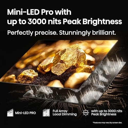 Hisense 55" Class U7 Mini-LED ULED 4K UHD Google Smart TV (55U75QG, 2025 Model) - QLED, Native 165Hz, VRR 288, Up to 3000 Nits, HDR10+, Dolby Vision IQ · Atmos, IMAX Enhanced, 2.1.2 Ch Surround