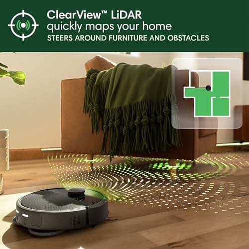 iRobot Roomba Plus 405 (G181) Combo Robot Vacuum & Mop with AutoWash Dock - Amazon Exclusive, Dual Spinning Mop Pads, Self-Empties for 75 Days, Intense Suction, Pad Washing & Drying, Pad-Lift, LiDAR