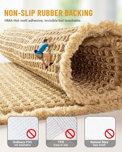 Large Waffle Bath Mat Set, Non Slip Bathroom Mat Set, Ultra Absorbent Bath Mats for Bathroom Decor, Extra Soft Floor Bathroom Rugs Sets 2 Piece, Washable Bath Rugs (20"×47" and 16"×24")