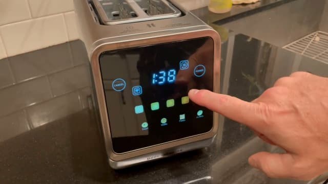 Toaster Touch Screen Toaster 2 Slice with LCD Display Stainless Steel Digital Timer Toasters 6 Bread Types& 6 Shade Settings Smart Extra Wide Slots Tostadora With Bagel Cancel,Defrost Functions