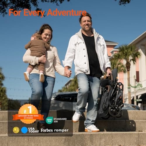 Lightweight Baby Travel Stroller with Carbor Fiber Frame, Compact & Airplane-Friendly, One-Handed Folding Design, 11.6 lbs, Perfect for Toddlers, Jet