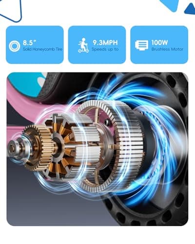 Hiboy JoyHaul Electric Scooter for Kids, Ages 4-10 – LED Neon Lights, 100W Brushless Motor, 56.16Wh Battery, Under-Seat Storage & Safety Brake