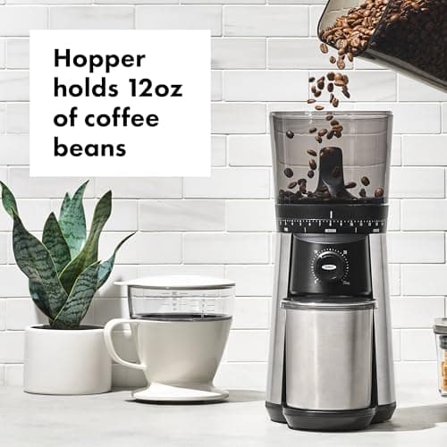 OXO Brew Conical Burr Coffee Grinder , Silver