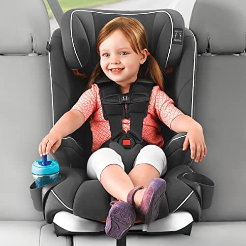 Chicco MyFit® Harness + Booster Car Seat, Forward-Facing 5-Point Harness Car Seat and High Back Booster Seat, for Children 25-100 lbs. | Fathom/Grey/Blue