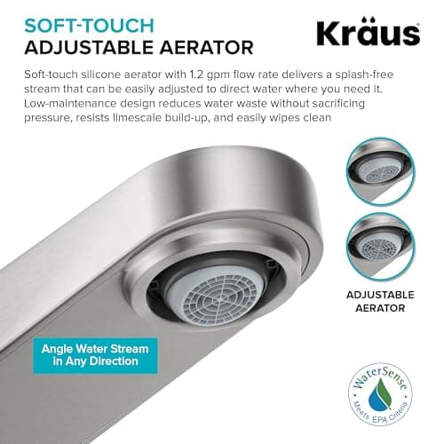 KRAUS Indy Bathroom Faucet for Vessel Sink in Matte Black, KVF-1410MB