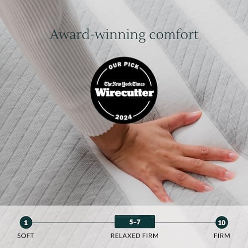 Leesa Original Foam 10" Mattress, Queen Size, Cooling Foam and Memory Foam / CertiPUR-US Certified / 100-Night Trial,Grey