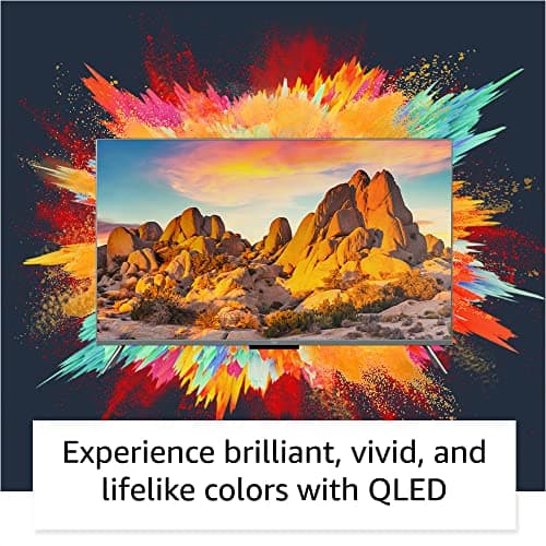Amazon Fire TV 55" Omni QLED Series 4K UHD smart TV, Dolby Vision IQ, Fire TV Ambient Experience, local dimming, hands-free with Alexa