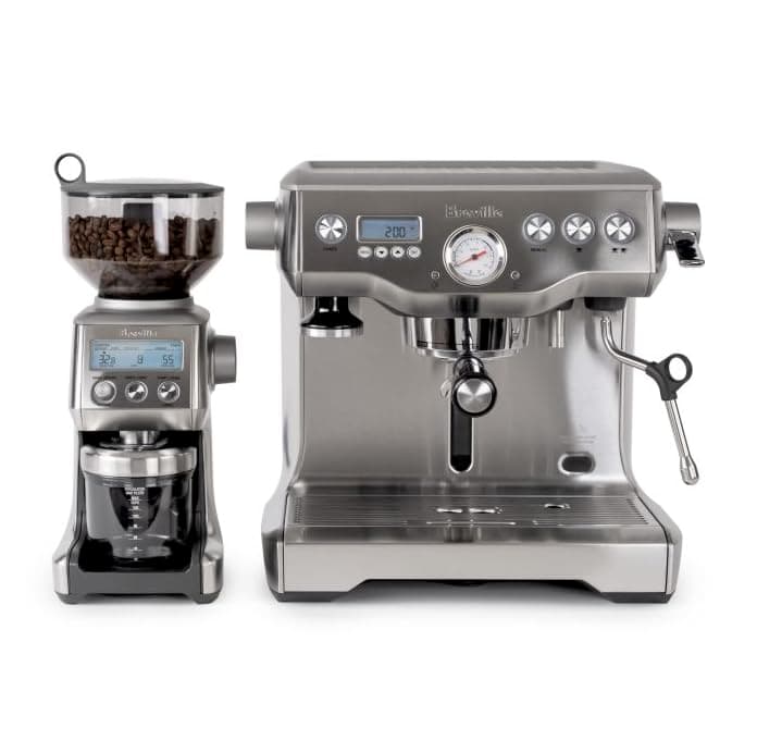 Breville Dynamic Duo Dual Boiler Espresso Machine and Smart Grinder Pro Package, Stainless Steel - BEP920BSS