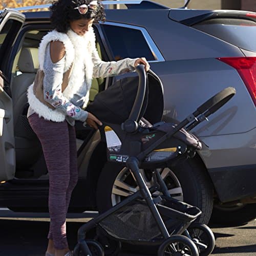 Evenflo Pivot Modular Travel System with LiteMax Infant Car Seat with Anti-Rebound Bar (Casual Gray)