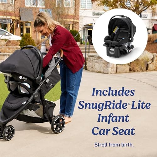 Graco Outpace LX All-Terrain Travel System - Includes SnugRide 30 Lite Infant Car Seat, Briggs, High-Performance Stroller/Car Seat Combo, Practical & Durable