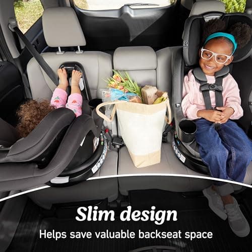 Graco EasyTurn 360 2-in-1 Convertible Car Seat, 360 Degree Rotating Infant to Toddler Rotating Car Seat, 2 Modes Forward and Rear Facing, Slim Design, Solae