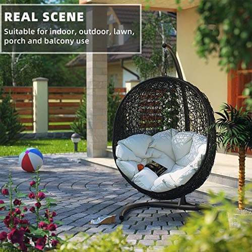 Hanging Chair Stand (Stand Only), Hammock Chair Stand for Indoor Outdoor, Heavy Duty 330 Pound Weight Capacity