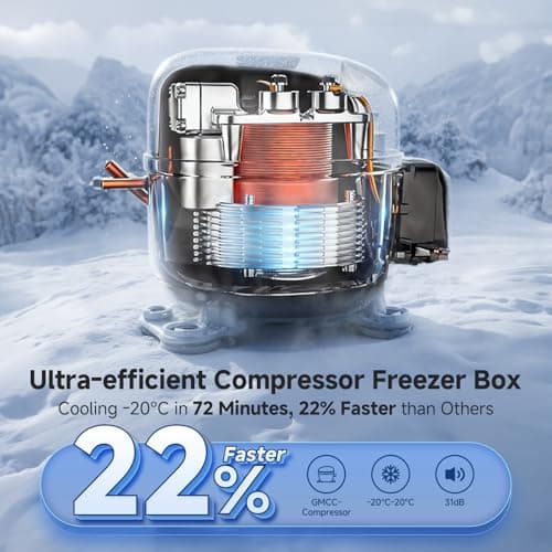 BODEGACOOLER 12 Volt Car Refrigerator, 79QT(75L) IPX4 Waterproof Electric Cooler, RV Car Fridge Dual Zone APP Control with 12/24V DC 110-240V AC, -4℉~68℉, Portable Freezer for Truck RV Camping, Travel