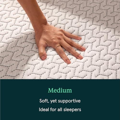 Tuft & Needle Original Hybrid Medium King Mattress, Adaptive Foam, Individually-Wrapped Coils, Cooling Pressure Relief, 100 Night Trial, Fiberglass-Free, CertiPUR-US, 10-Year Limited Warranty