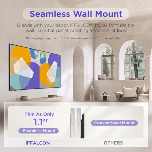 75-Inch Class QLED 4K Smart TV, Ultra-Slim Design Picture TV, 144Hz, HDR, Art Mode w/AI Art, Wide Color Gamut, Dolby Vision IQ, Dolby Atmos, Google Assistant Voice Remote(75F75, 2025 Model)