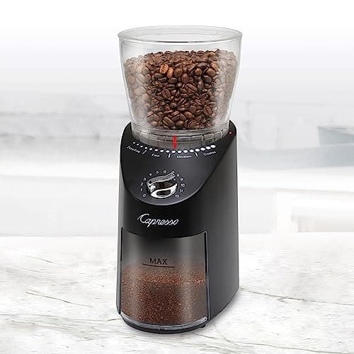 Capresso Infinity Plus Conical Burr Grinder, Black
