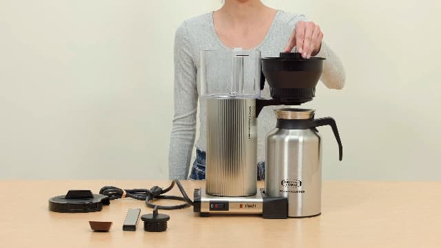 Technivorm Moccamaster 39340 CDT Grand Coffee Maker, 60 Ounce, Silver