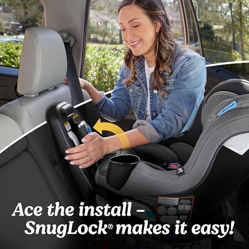 Graco EasyTurn 360 2-in-1 Convertible Car Seat, 360 Degree Rotating Infant to Toddler Rotating Car Seat, 2 Modes Forward and Rear Facing, Slim Design, Solae