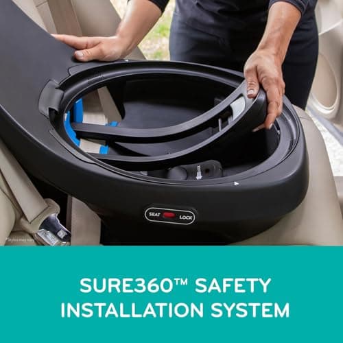 Evenflo Revolve360 Extend All-in-One Rotational Car Seat with Quick Clean Cover (Revere Gray)