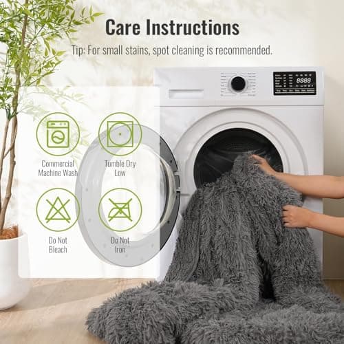 Uttermara Faux Fur Weighted Blanket Twin Size 15 Pounds, 48" x 72" Sherpa Heavy Blanket Throw for Couch Sofa Bed, Super Soft Plush Fleece & Warm Cozy Sherpa Reverse, Great for Calming and Relax, Gray