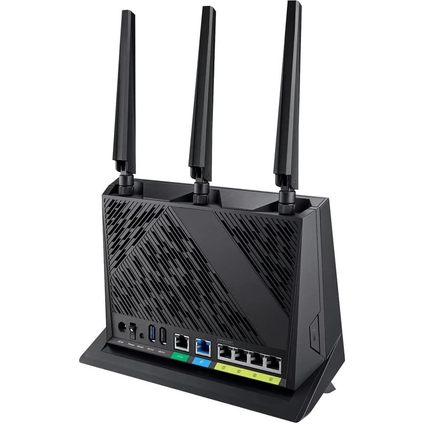 ASUS RT-AX86U Pro (AX5700) Dual Band WiFi 6 Extendable Gaming Router, 2.5G Port, Gaming Port, Mobile Game Mode, Port Forwarding, Subscription-free Network Security, VPN, AiMesh Compatible