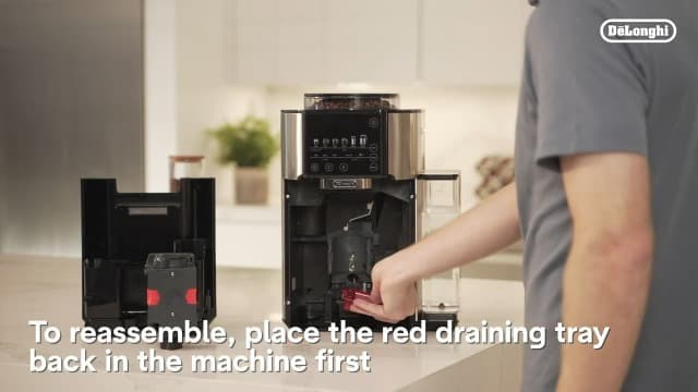 De'Longhi TrueBrew Drip Coffee Maker, Built in Grinder, Single Serve, 8 oz to 24 oz with 40 oz Carafe, Hot or Iced Coffee, Stainless,CAM51035M, Silver/Black