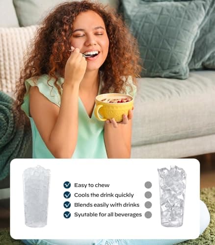 Silonn Nugget Ice Maker Countertop - 33lbs/24H, Pebble Ice Maker Machine with Self-Cleaning Function, Portable Ice Makers for Home Kitchen Office