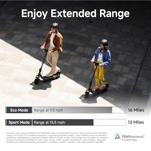 Segway Ninebot E2 Plus II/ E2 Pro Electric Scooter, 15.5 mph Top Speed, Front Suspension (E2P2 Only), Portable Kick Scooter for Adults, UL-2272 2271 Certified