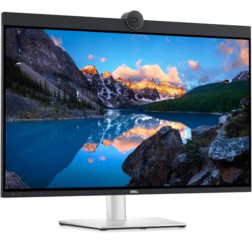 Dell UltraSharp 32" 4K UHD IPS Video Conferencing Monitor w/5ms Response Time, Built-in Speakers, Anti Glare, VESA Mount (100mm), DisplayPort, HDMI, Black/Silver (U3223QZ - 2025 Latest Model)