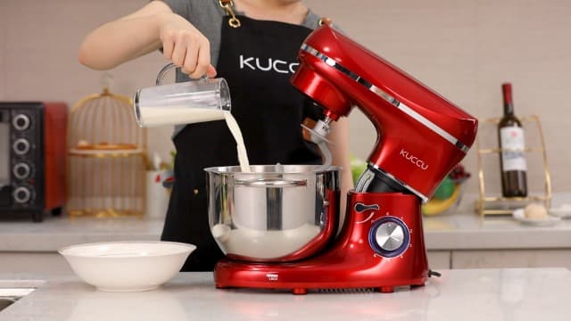 Stand Mixer, 6.5 Qt 660W, 6-Speed Tilt-Head Food Dough Mixer, Kitchen Electric Mixer with Stainless Steel Bowl,Dough Hook,Whisk, Beater, Egg white separator (6.5-QT, Silver)