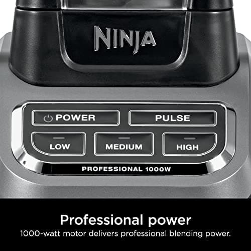 Ninja BL610 Professional 72 Oz Countertop Blender with 1000-Watt Base and Total Crushing Technology for-Smoothies, Ice and Frozen Fruit, Black