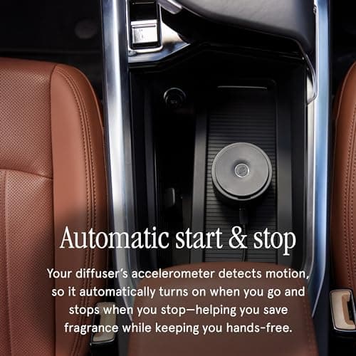 Pura Car Diffuser - Smart Car Aroma Diffuser with USB-C Cable for Luxury Fragrances - Auto Start & Start - Adjustable Fragrance Intensity - Fragrances Sold Separately