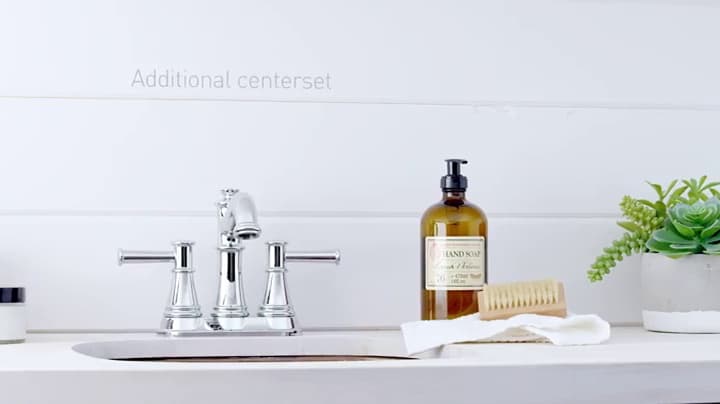 Moen Belfield Chrome Two-Handle 8-Inch Widespread Bathroom Faucet Trim Kit, Valve Required, T6405