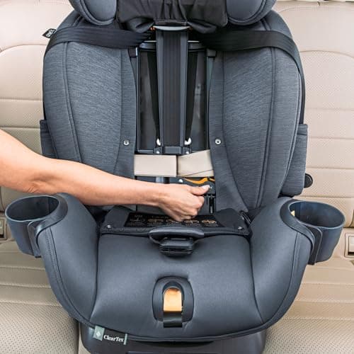 Chicco Chicco OneFit™ LX ClearTex® All-in-One Car Seat with LeverLock® Installation, Slim Design, Convertible Car Seat, Seat for Infants and Children 5-100 lbs | Smoke/Grey