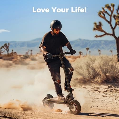 iScooter Electric Scooter, 40/43/50 Miles Long Range & 28/38 MPH Top Speed E Scooter, 10/11/12" Offroad Pneumatic Tire Scooter for Adults with Turn Signals, Double Braking Systems, APP and Storage Bag