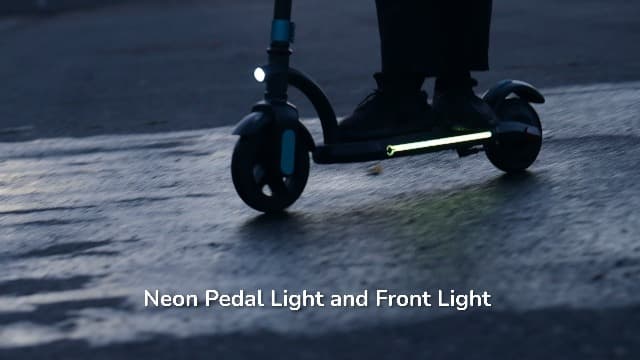 Gyroor H40 Kids Electric Scooter, 180W Motor, Up to 10 MPH, LED Display & Colorful Lights, Adjustable Height, for Boys & Girls Ages 8-12, Great Birthday Gift