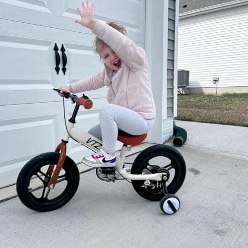 Balance Bike 2 in 1 with Pedals Brake Training Wheels Kickstand Pneumatic tyre,for Kids 2-7 Years Old,Kids Bike 12 14 16 inch