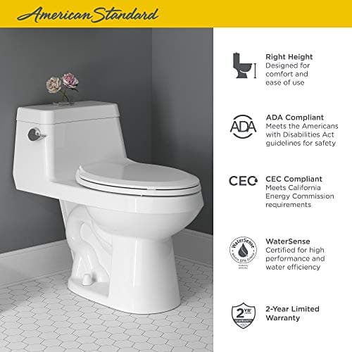 American Standard 2961A104SC.020 Colony One-Piece Toilet, White