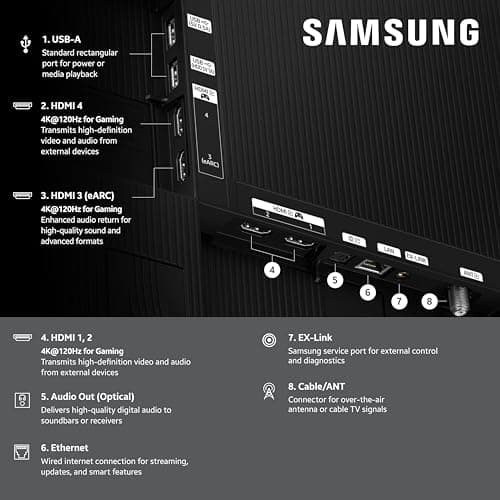 Samsung 65-Inch Class OLED 4K S85F Series, Vision AI Smart TV (2025 Model, 65S85F) Object Tracking Sound Lite w/Dolby Atmos, NQ4 AI Gen2 Processor, Contour Design, Color Booster Pro, Alexa Built-in