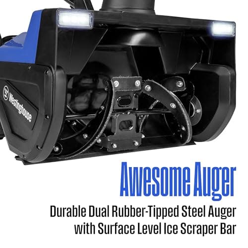 Westinghouse WSnow22 Corded Snow Blower 22 Inch, Steel Auger, Dual LED Lights, Electric Snow Blower with 25ft Throwing Distance, Plows 840lbs/min, Adjustable Chute