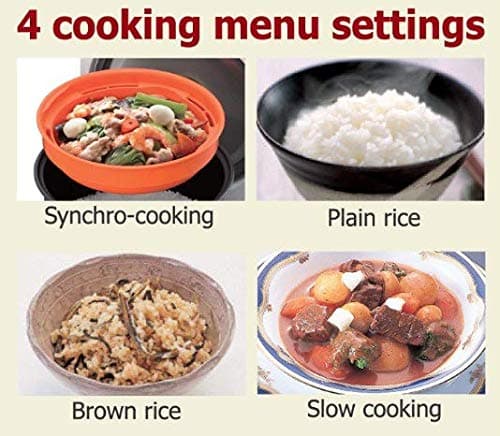 Tiger JBV-A10U 5.5-Cup (Uncooked) Micom Rice Cooker and Warmer with Tacook Food Steamer Cooking Tray Technology, White