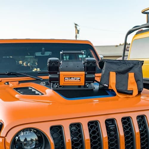 ALL-TOP Air Compressor Kit, Dual Cylinder 12V Portable Inflator 12.35 ft³/Min, Offroad Air Compressor Pump for Truck Tires, Heavy Duty Max 150 PSI for 4x4 Vehicle & RV