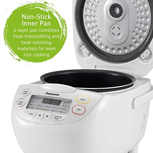 Panasonic SRCN188 10 Cup Multi-Function Rice Cooker/Warmer, White