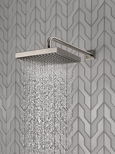 Delta Faucet Single-Spray Touch-Clean Rain Shower Head, Stainless RP50841SS